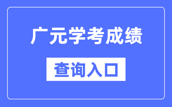 广元学考成绩查询入口网站（https://xk.sceea.cn/）