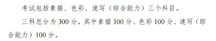 2024年湖南艺术统考满分是多少,湖南艺考科目及分值