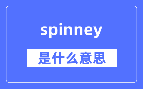 spinney是什么意思,spinney怎么读,中文翻译是什么