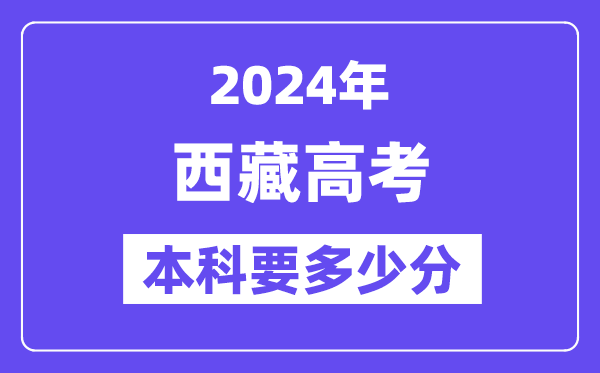 2024西藏本科线预估：文科【280分】、理科【249分】