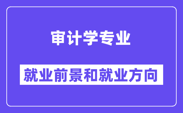 审计学专业就业前景和就业方向怎么样？附就业前景评分(8.4分)