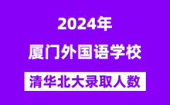 2024年厦门外国语学校考入清华北大人数是